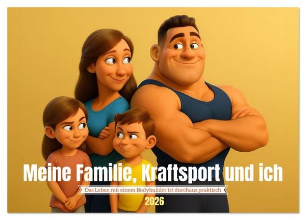 Produktbild: Meine Familie, Kraftsport und ich (Wandkalender 2026 DIN A4 quer), CALVENDO Monatskalender
