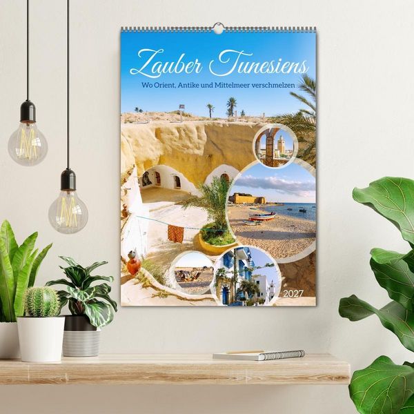 Produktbild: Zauber Tunesiens. Wo Orient, Antike und Mittelmeer verschmelzen (Wandkalender 2027 DIN A2 hoch), CALVENDO Monatskalender