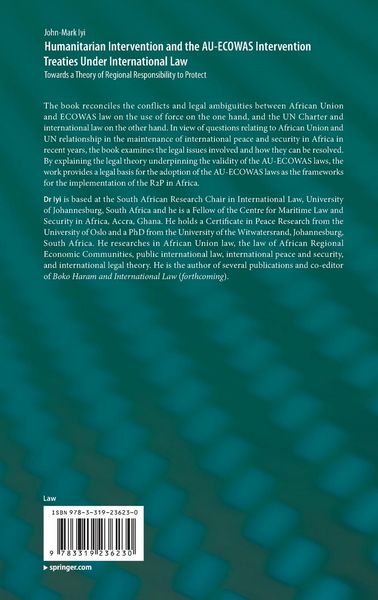 Produktbild: Humanitarian Intervention and the AU-ECOWAS Intervention Treaties Under International Law