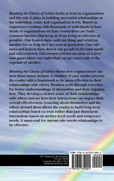 Produktbild: Breaking the Chains of Culture - Building Trust in Individuals, Teams, and Organizations (Hc)