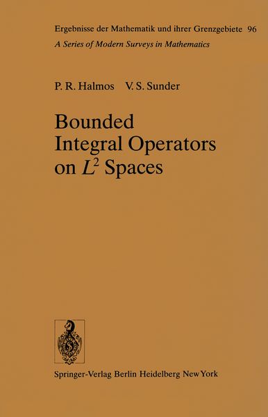 Produktbild: Bounded Integral Operators on L 2 Spaces