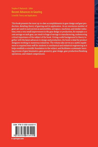 Produktbild: Recent Advances in Gearing