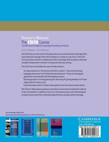 Produktbild: The Celta Course Trainer's Manual