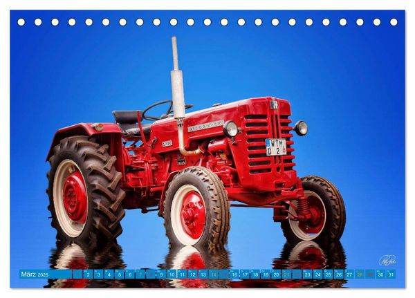 Produktbild: Traktor - Oldtimer (Tischkalender 2026 DIN A5 quer), CALVENDO Monatskalender