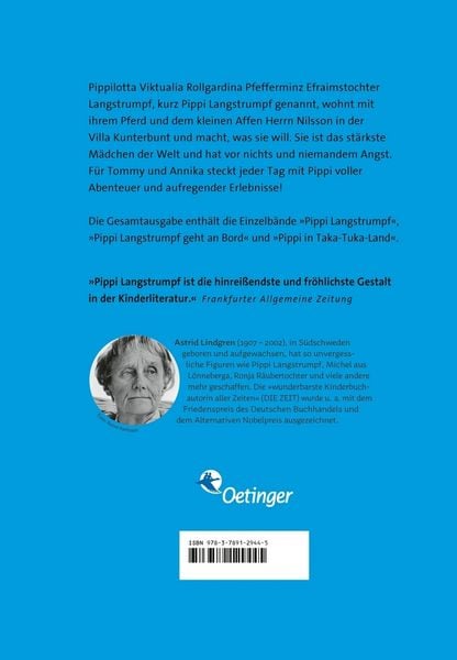Produktbild: Pippi Langstrumpf. Gesamtausgabe in einem Band