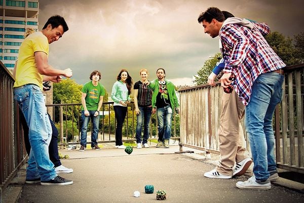 Produktbild: Crossboccia&reg; Familypack Pro 4x3er Set f&uuml;r 4 Spieler Race Arrows