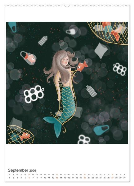 Produktbild: SAVE OUR OCEANS - Ursprung allen Lebens (hochwertiger Premium Wandkalender 2026 DIN A2 hoch), Kunstdruck in Hochglanz