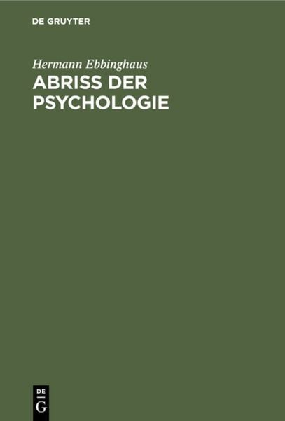 Produktbild: Abriss der Psychologie