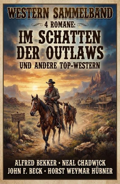 Produktbild: Western Sammelband 4 Romane: Im Schatten der Outlaws und andere Top-Western