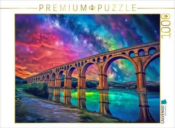 Produktbild: CALVENDO Puzzle Pont Du Gard Br&uuml;cke, Frankreich | 1000 Teile Lege-Gr&ouml;&szlig;e 64x48cm Foto-Puzzle f&uuml;r gl&uuml;ckliche Stunden