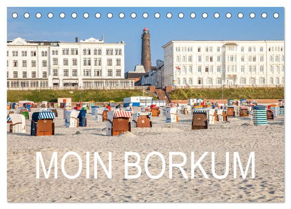 Moin Borkum (Tischkalender 2025 DIN A5 quer), CALVENDO Monatskalender