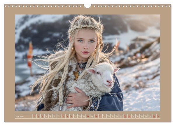Produktbild: Petits Vikings (Calendrier mural 2026 DIN A3 vertical), CALVENDO calendrier mensuel