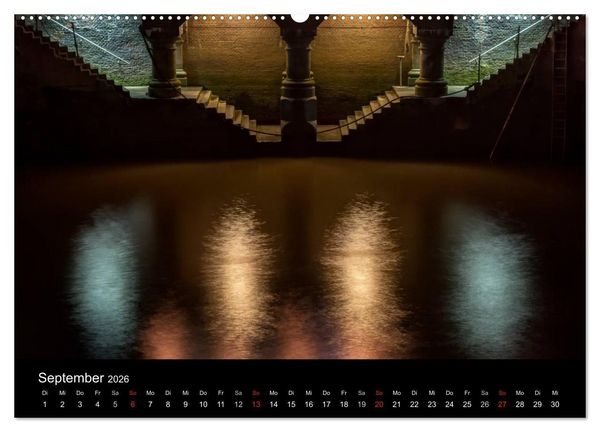 Produktbild: Hamburg - Lichter der Nacht (Wandkalender 2026 DIN A2 quer), CALVENDO Monatskalender