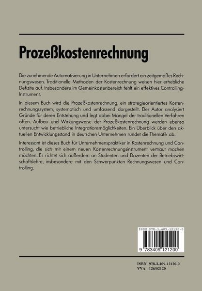 Produktbild: Proze&szlig;kostenrechnung