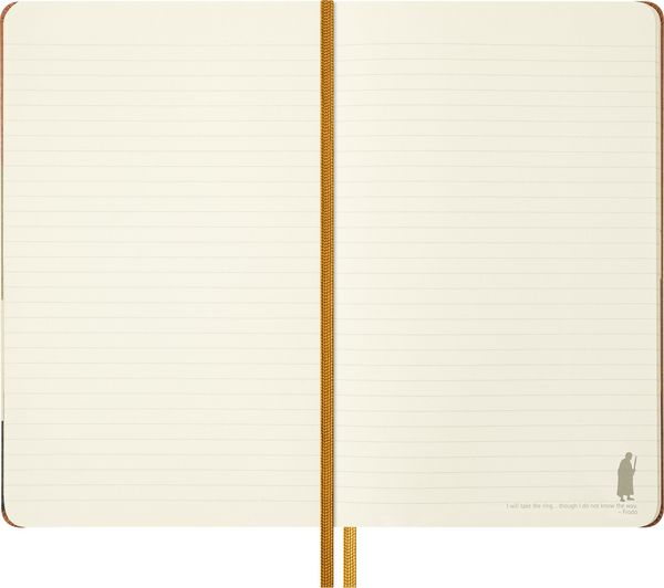 Produktbild: Moleskine Der Herr der Ringe Notizbuch Frodo Sam limitierte Ausgabe, L/A5, liniert, fester Einband