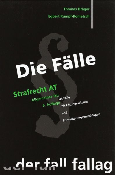 Produktbild: Dr&auml;ger, T: F&auml;lle Strafrecht AT
