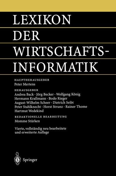 Produktbild: Lexikon der Wirtschaftsinformatik