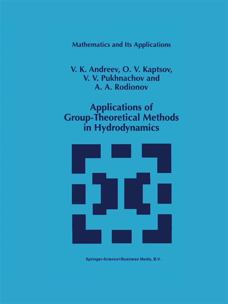 Produktbild: Applications of Group-Theoretical Methods in Hydrodynamics
