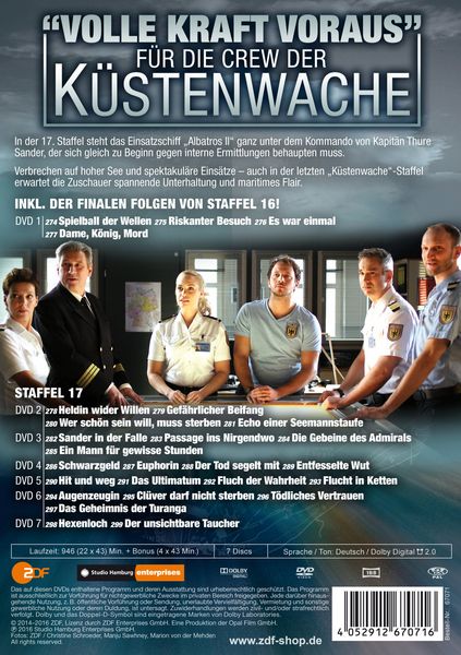 Produktbild: K&uuml;stenwache - Staffel 17 [7 DVDs]