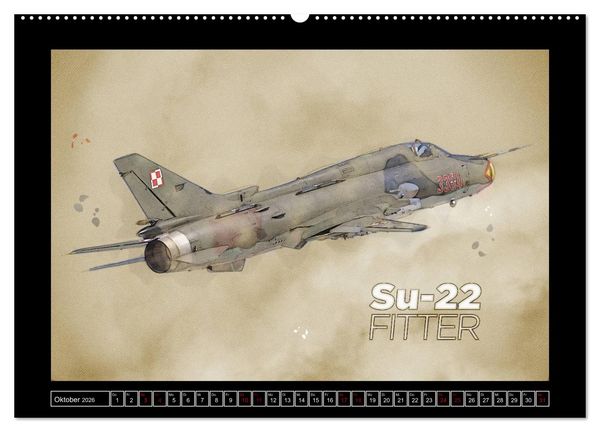 Produktbild: Aero Action Art - Luftfahrt Kunst (hochwertiger Premium Wandkalender 2026 DIN A2 quer), Kunstdruck in Hochglanz