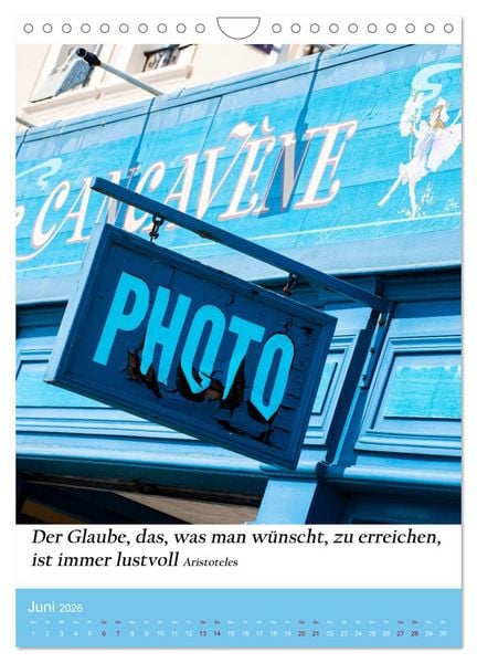 Produktbild: Die Farben blau (Wandkalender 2026 DIN A4 hoch), CALVENDO Monatskalender