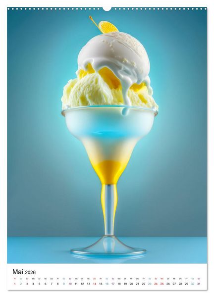 Produktbild: Eis zum dahinschmelzen (hochwertiger Premium Wandkalender 2026 DIN A2 hoch), Kunstdruck in Hochglanz