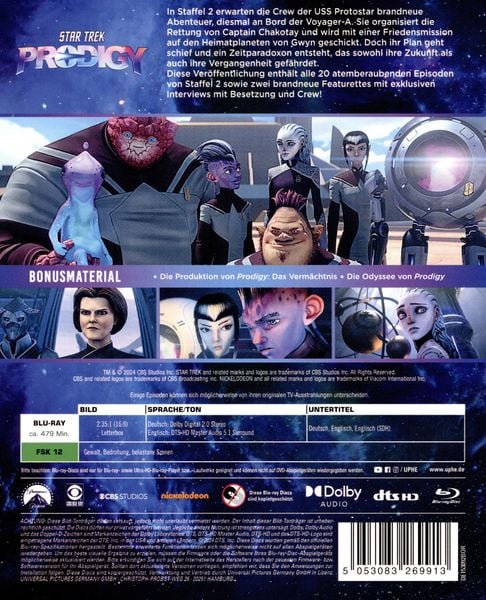 Produktbild: Star Trek: Prodigy - Staffel 2 [3 BRs]