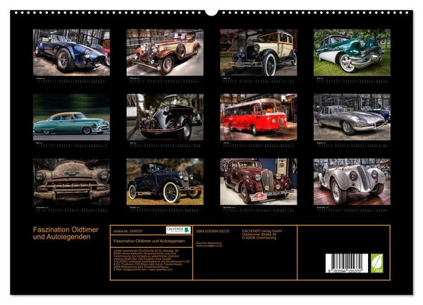 Produktbild: Faszination Oldtimer und Autolegenden (hochwertiger Premium Wandkalender 2027 DIN A2 quer), Kunstdruck in Hochglanz
