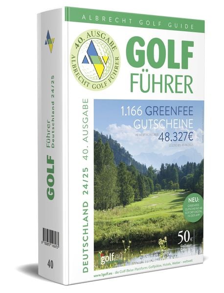 Albrecht Golf Führer Deutschland 24/25 inklusive Greenfee Gutscheinen