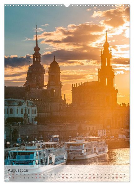 Produktbild: Elbstadt Dresden (Wandkalender 2026 DIN A2 hoch), CALVENDO Monatskalender