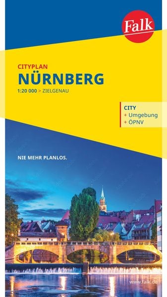 Produktbild: Falk Cityplan N&uuml;rnberg 1:20.000