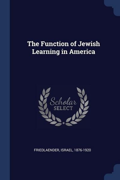 Produktbild: The Function of Jewish Learning in America