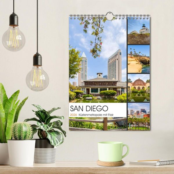 Produktbild: SAN DIEGO K&uuml;stenmetropole mit Flair (Wandkalender 2026 DIN A4 hoch), CALVENDO Monatskalender