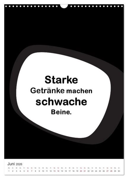 Produktbild: SPRUCH-Beutel voller Spr&uuml;che rund ums TRINKEN (Wandkalender 2026 DIN A3 hoch), CALVENDO Monatskalender