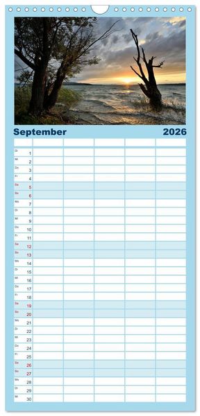 Produktbild: Familienplaner 2026 - Zauberhafter Westlicher Bodensee mit 5 Spalten (Wandkalender, 21 x 45 cm) CALVENDO