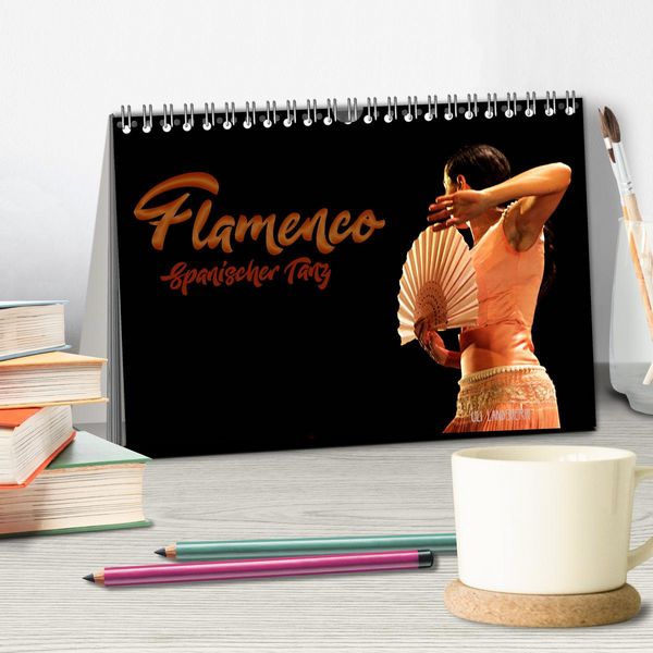 Produktbild: Flamenco. Spanischer Tanz (Tischkalender 2026 DIN A5 quer), CALVENDO Monatskalender