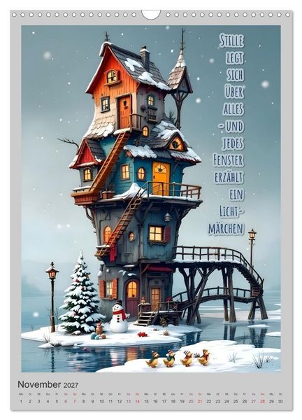 Produktbild: Hausgeflippt (Wandkalender 2027 DIN A3 hoch), CALVENDO Monatskalender