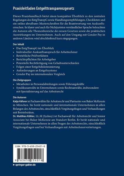 Produktbild: Praxisleitfaden Entgelttransparenzgesetz