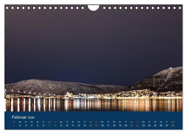 Produktbild: Troms&ouml;, eisiges Nord-Norwegen (Wandkalender 2026 DIN A4 quer), CALVENDO Monatskalender