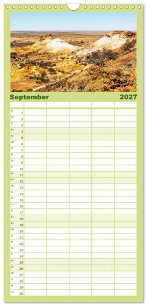 Produktbild: Familienplaner 2027 - Australien mit 5 Spalten (Wandkalender, 21 x 45 cm) CALVENDO