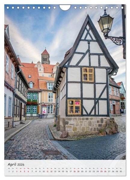 Produktbild: Quedlinburg - Welterbestadt und Tor zum Harz (Wandkalender 2026 DIN A4 hoch), CALVENDO Monatskalender