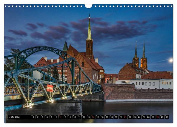 Produktbild: Ein Wochenende in Breslau (Wandkalender 2026 DIN A3 quer), CALVENDO Monatskalender