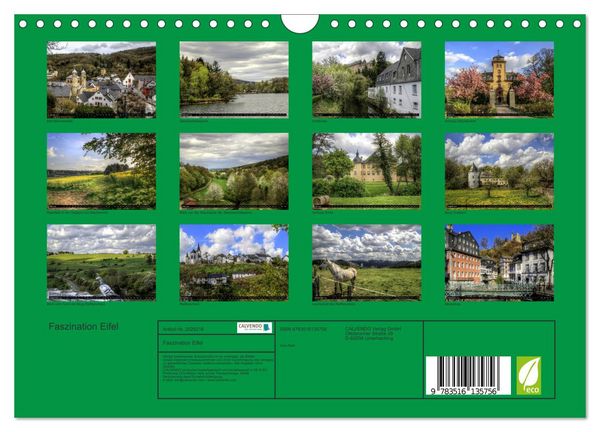 Produktbild: Faszination Eifel (Wandkalender 2026 DIN A4 quer), CALVENDO Monatskalender