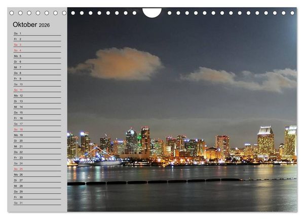 Produktbild: Kalifornien. Die goldene Westk&uuml;ste (Wandkalender 2026 DIN A4 quer), CALVENDO Monatskalender