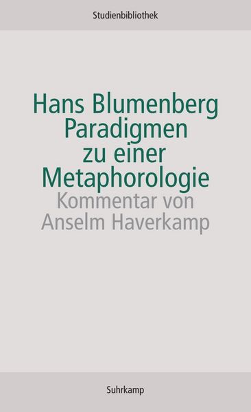 Produktbild: Paradigmen zu einer Metaphorologie