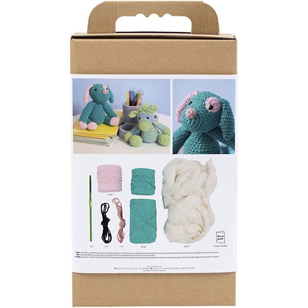 Produktbild: Creativ Company Kreativ Set Amigurumi, Welpe, Pastellpink, Dunkelt&uuml;rkis