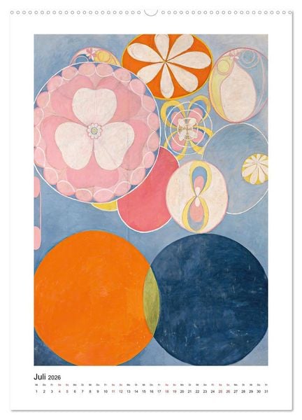 Produktbild: Hilma af Klint - Ein Jahr voller mystischer Kunst (hochwertiger Premium Wandkalender 2026 DIN A2 hoch), Kunstdruck in Hochglanz