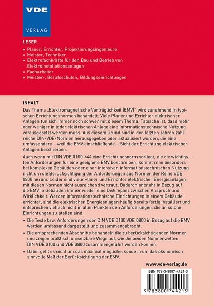 Produktbild: EMV-gerechte Errichtung von Niederspannungsanlagen
