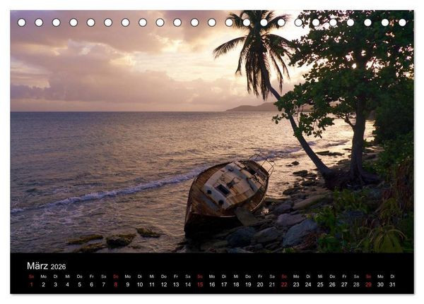 Produktbild: Trauminsel Puerto Rico (Tischkalender 2026 DIN A5 quer), CALVENDO Monatskalender