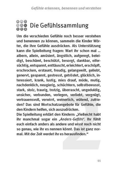 Produktbild: Die 50 besten Spiele zu Gef&uuml;hlen und emotionalen Kompetenzen f&uuml;r 4- bis 8-J&auml;hrige